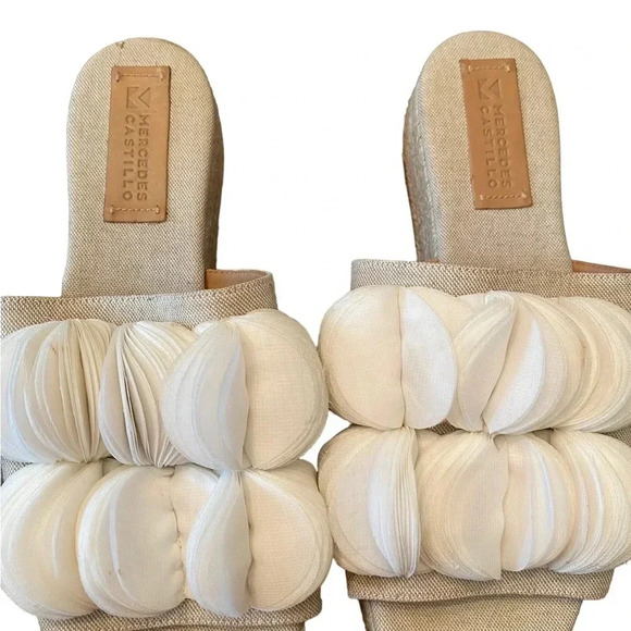 Mercedes Castillo Larissa Chiffon Petal Platform Espadrille - Picture 3 of 13